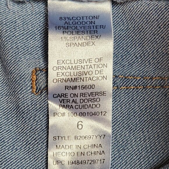 Democracy Ab Solution Skinny Jeans Womens 6 Mid Rise Stretch Denim Pants Read - Picture 10 of 11